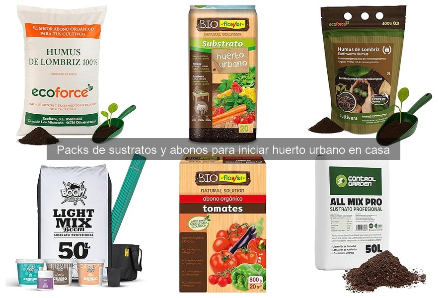 Mejores packs de sustratos y abonos para principiantes