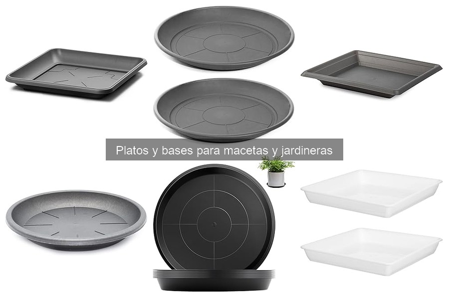 Mejores platos y bases para jardineras en terrazas