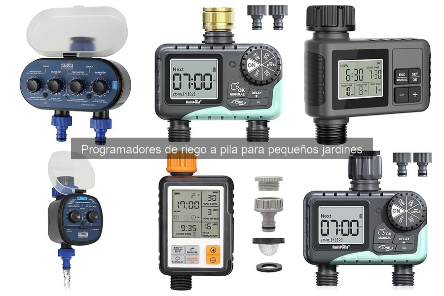 Mejores programadores de riego a pila para terrazas y jardines