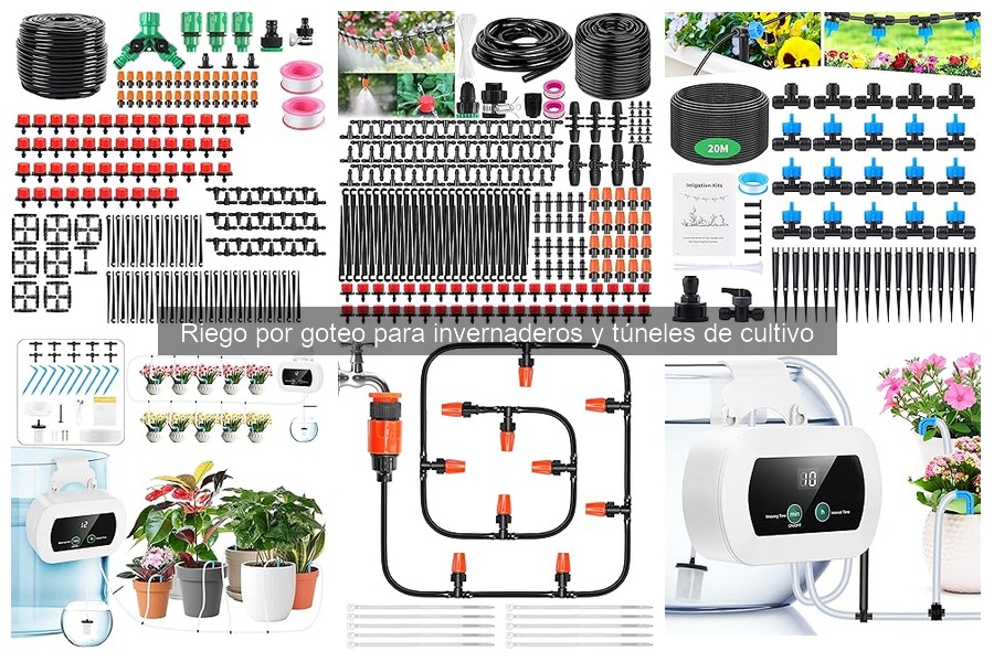 Mejores sistemas de riego por goteo para invernaderos pequeños
