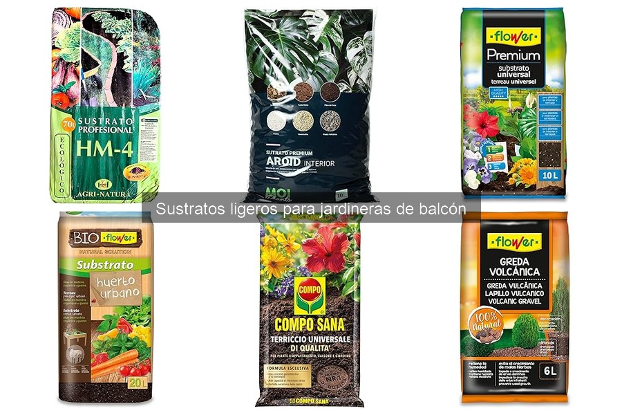 Mejores sustratos ligeros para jardineras de balcón