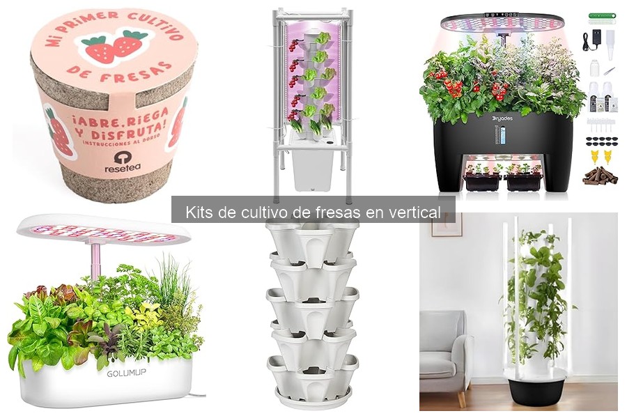Mejores sustratos para kits de cultivo de fresas en vertical