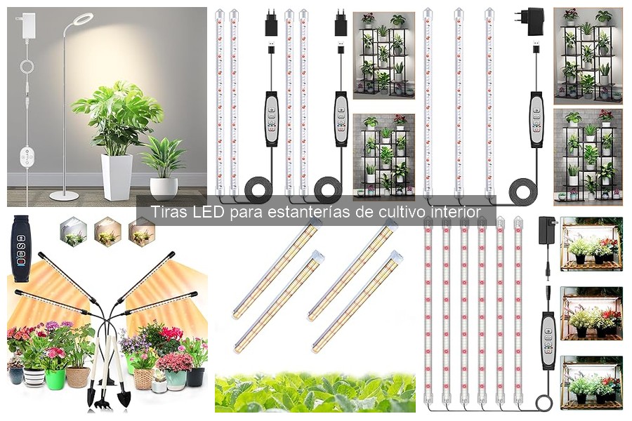 Mejores tiras LED para cultivos en estanterías: comparativa