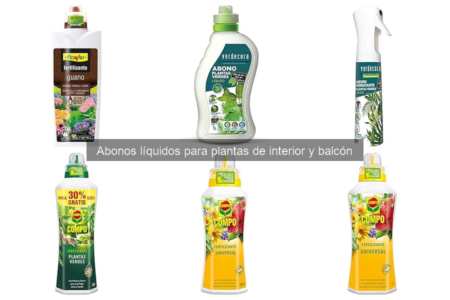 Ofertas en abonos líquidos para plantas de interior y balcón