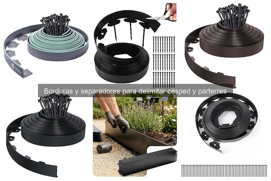 Opciones económicas de borduras para jardines accesibles