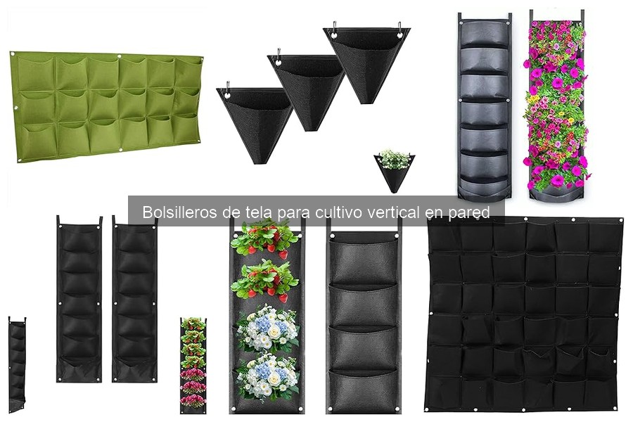 Opiniones sobre bolsilleros de tela para cultivo vertical