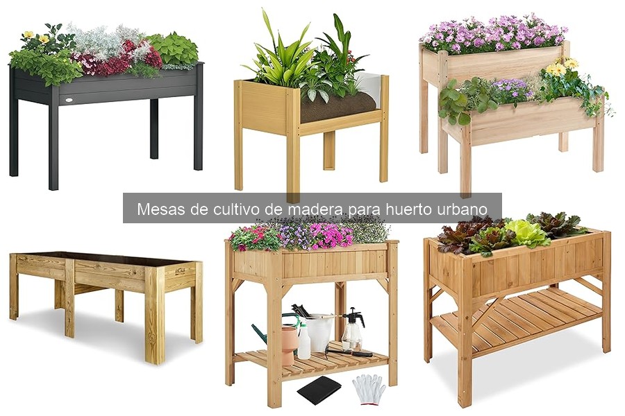 Opiniones sobre mesas de cultivo de madera para huerto urbano