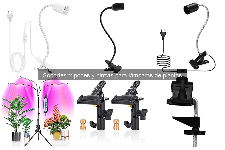 Opiniones sobre soportes trípodes y pinzas para lámparas de plantas
