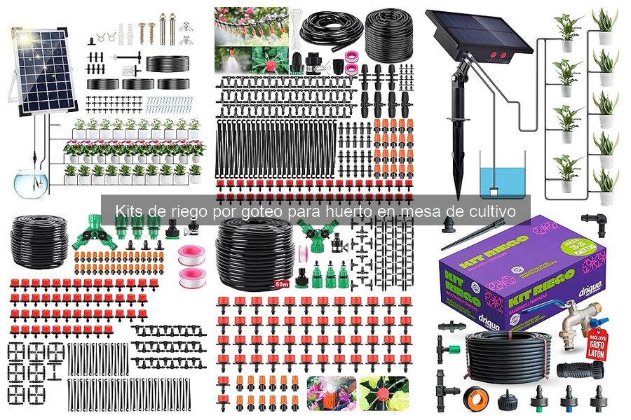 Optimiza tu kit de riego por goteo para huertos en mesa