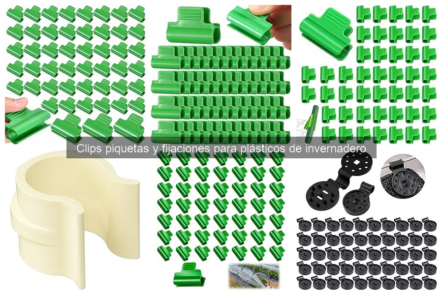 Precio medio de clips y piquetas para invernaderos