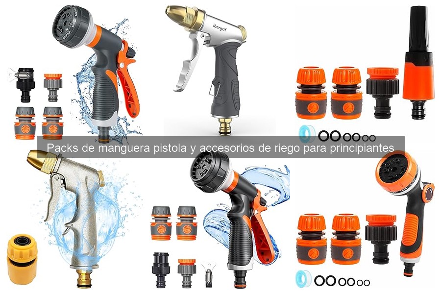 Preguntas frecuentes sobre packs de manguera pistola y riego