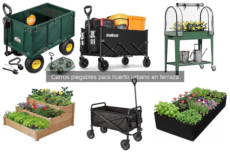 Problemas comunes con carros plegables para huertos urbanos