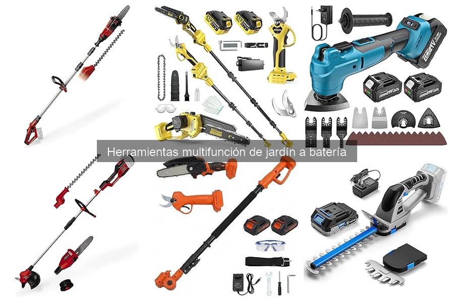 ** Problemas comunes con herramientas multifunción de jardín a batería