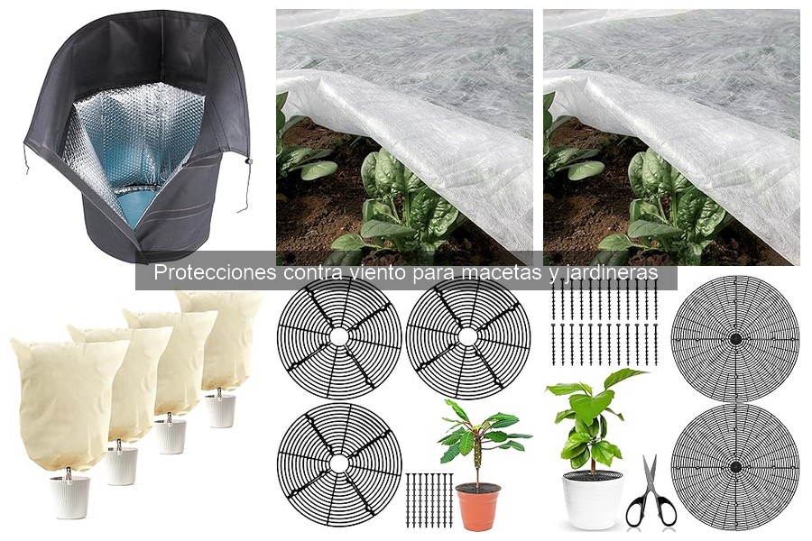 Problemas comunes con protecciones contra viento en macetas