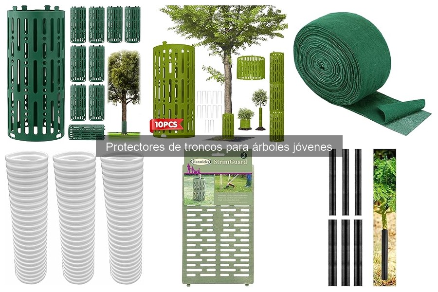 Protectores de troncos para árboles jóvenes: funciones y beneficios