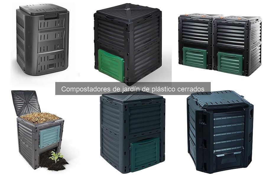 ¿Qué es un compostador de jardín de plástico cerrado?
