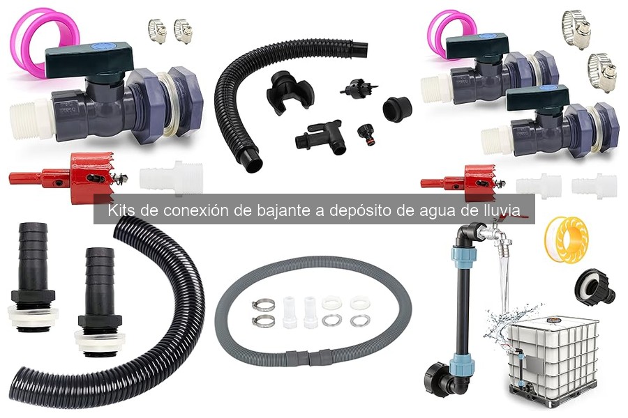 Qué es un kit de conexión de bajante a depósito de agua de lluvia