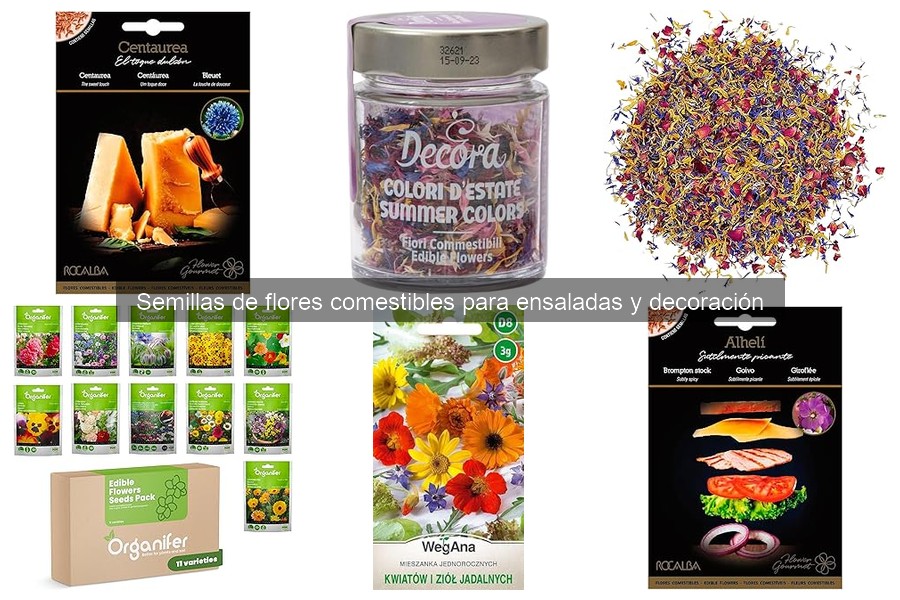 ¿Qué son las semillas de flores comestibles?
