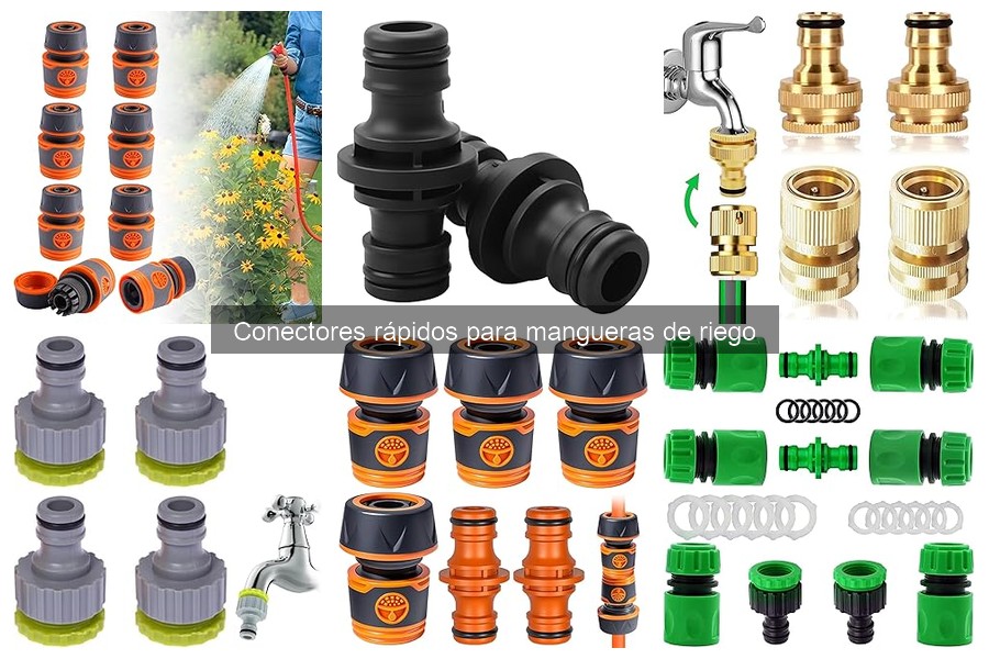 ¿Qué son los conectores rápidos para mangueras de riego?