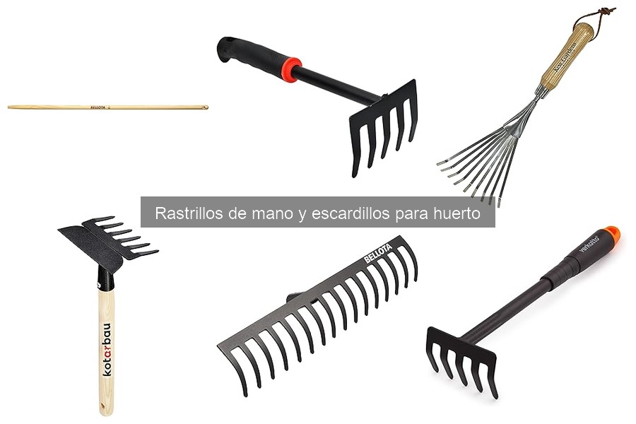 ¿Qué son los rastrillos de mano y escardillos para huerto?