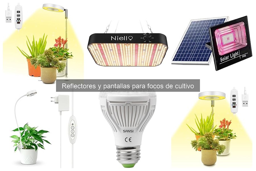 ¿Qué son los reflectores y pantallas para focos de cultivo?