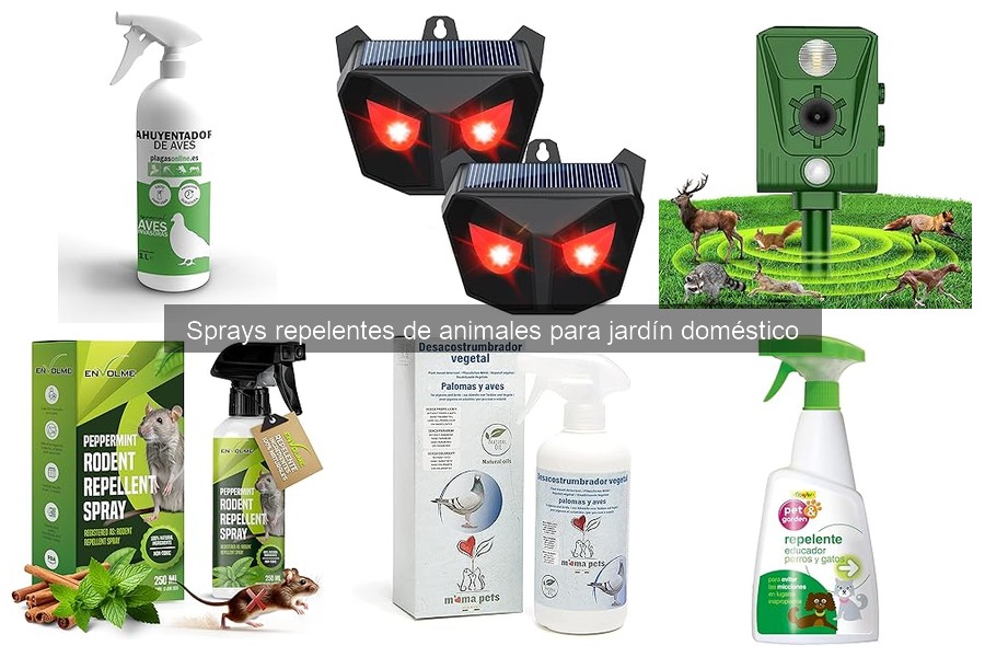 ¿Qué son los sprays repelentes de animales para jardín?