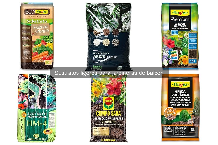 Qué son los sustratos ligeros para jardineras de balcón