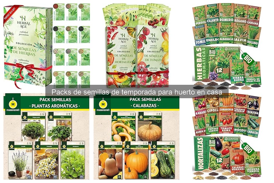 Semillas de Temporada Más Populares para Huertos en Casa