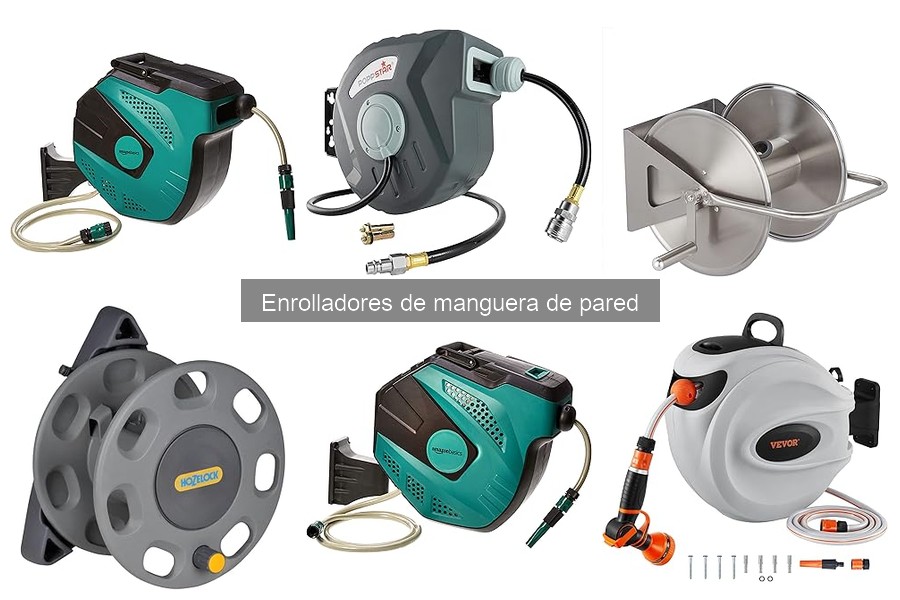 Soluciona mangueras enredadas en un enrollador de pared