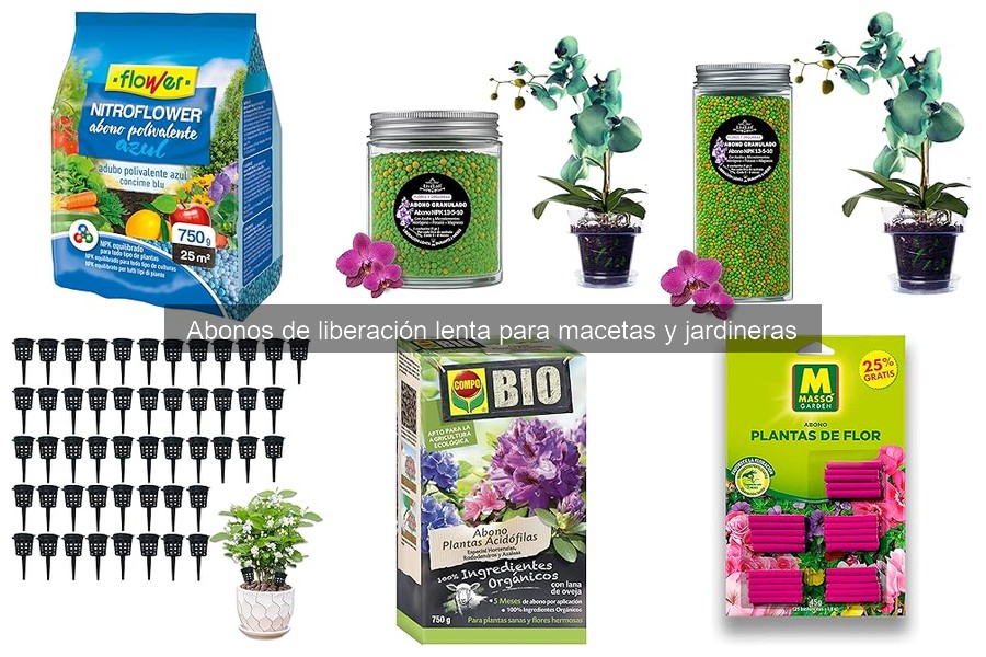 Tipos de Abonos de Liberación Lenta para Macetas y Jardineras