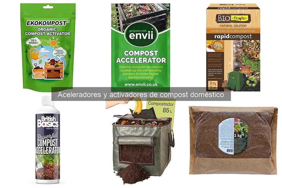 Tipos de aceleradores de compost: biológicos, químicos y naturales