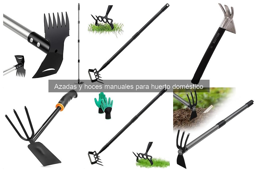 Tipos de azadas y hoces manuales para tu huerto