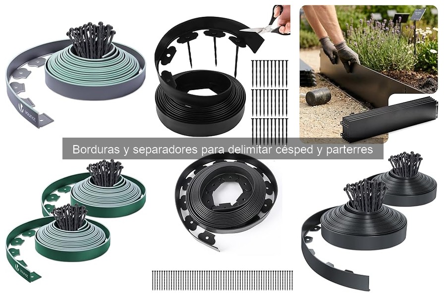 Tipos de borduras para césped y parterres: guía completa