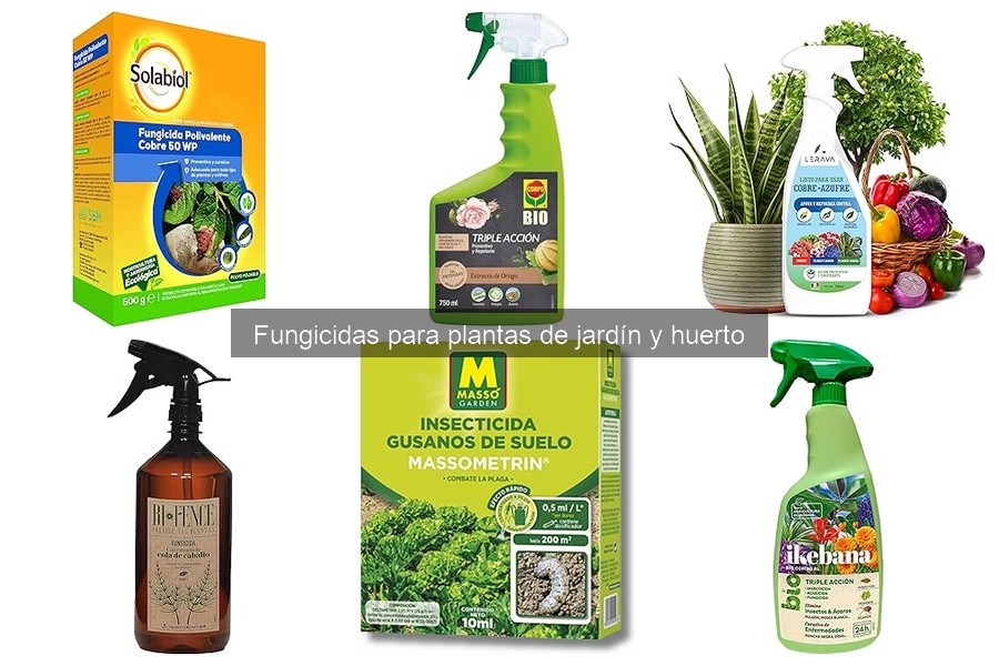 Tipos de fungicidas para plantas de jardín y huerto