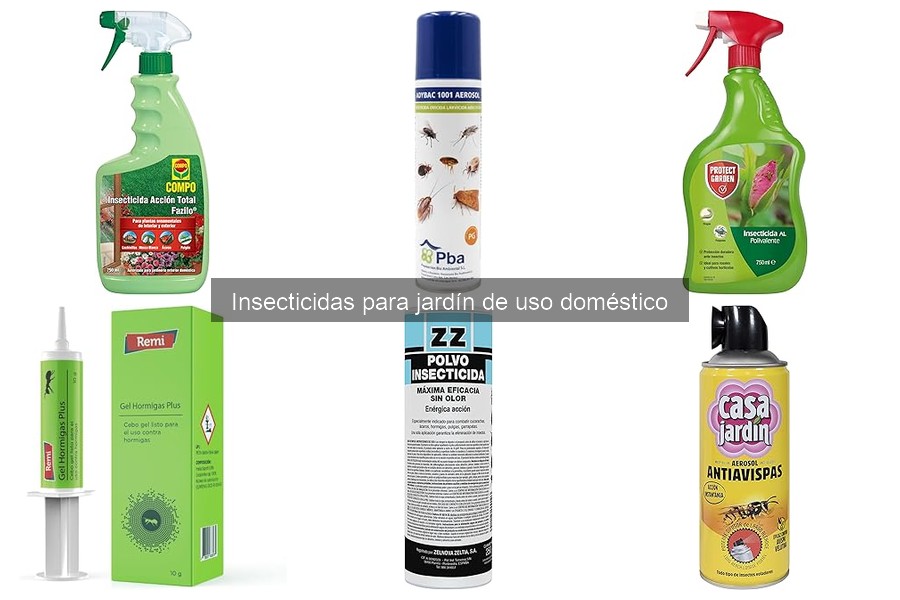 Tipos de insecticidas para jardín y sus características