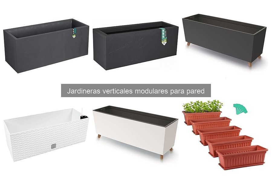 Tipos de jardineras verticales modulares para tu jardín