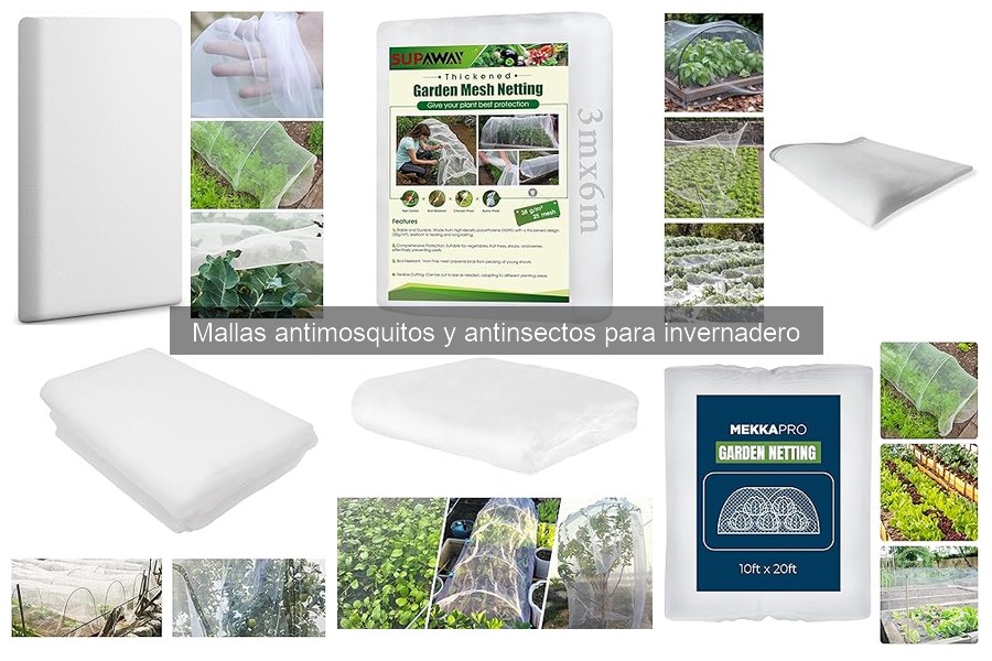 Tipos de mallas antimosquitos y antinsectos para invernadero