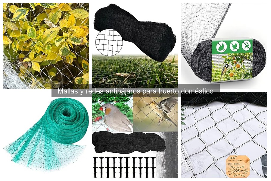 Tipos de mallas y redes antipájaros para tu huerto doméstico