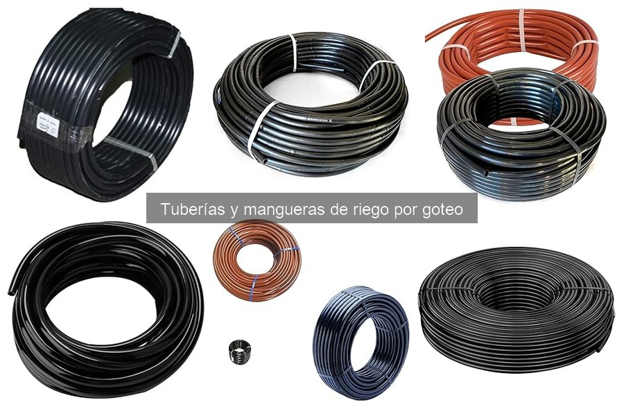 Tipos de mangueras y tuberías para riego por goteo