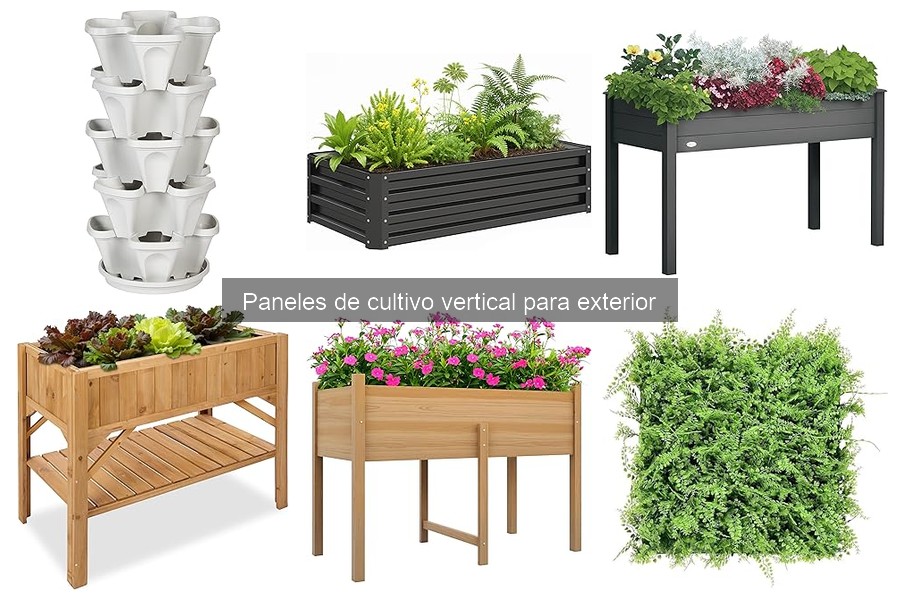 Tipos de paneles de cultivo vertical para exterior