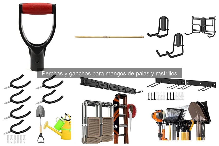 Tipos de perchas y ganchos para herramientas de jardín