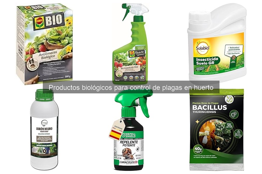 Tipos de productos biológicos para controlar plagas en huertos