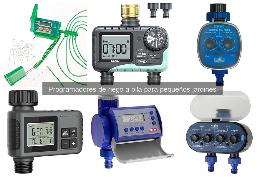 Tipos de programadores de riego a pila para jardines
