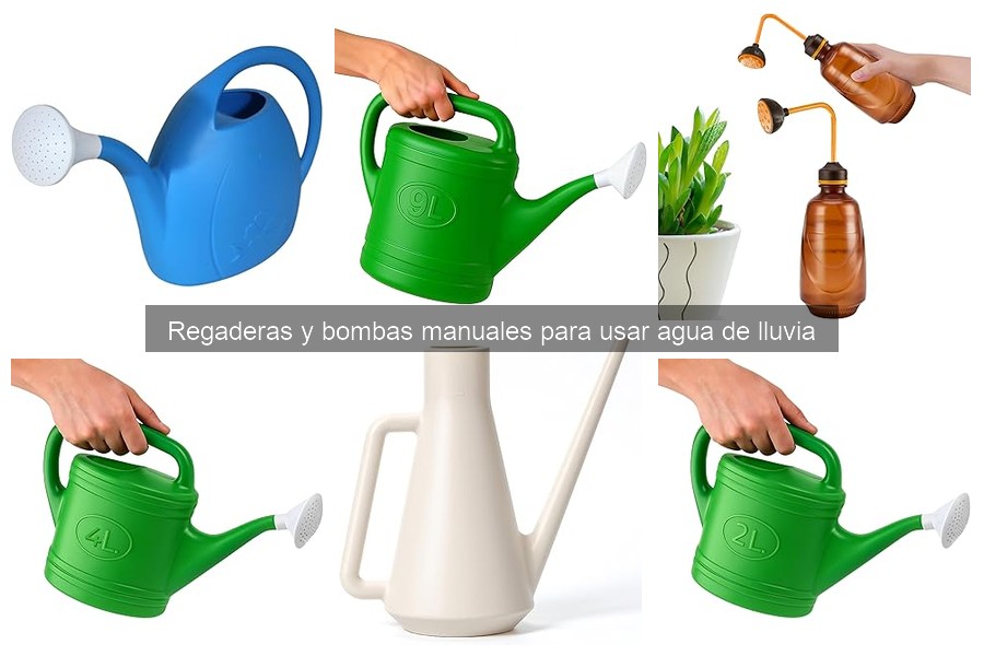 Tipos de regaderas para aprovechar agua de lluvia