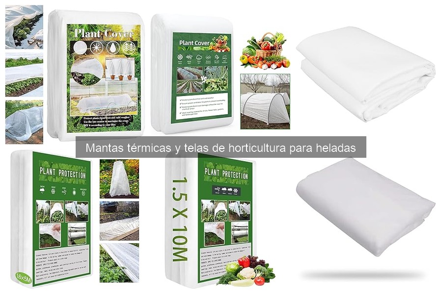 Uso adecuado de mantas térmicas para heladas en jardinería