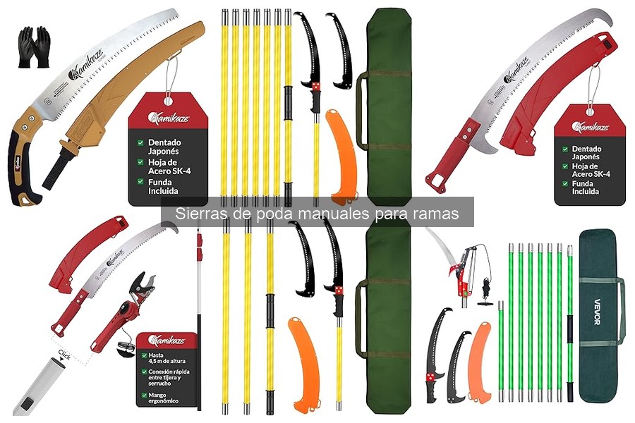 Uso ideal de sierras de poda manuales para ramas