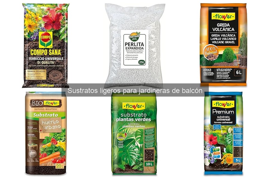 Ventajas de los sustratos ligeros para jardineras de balcón