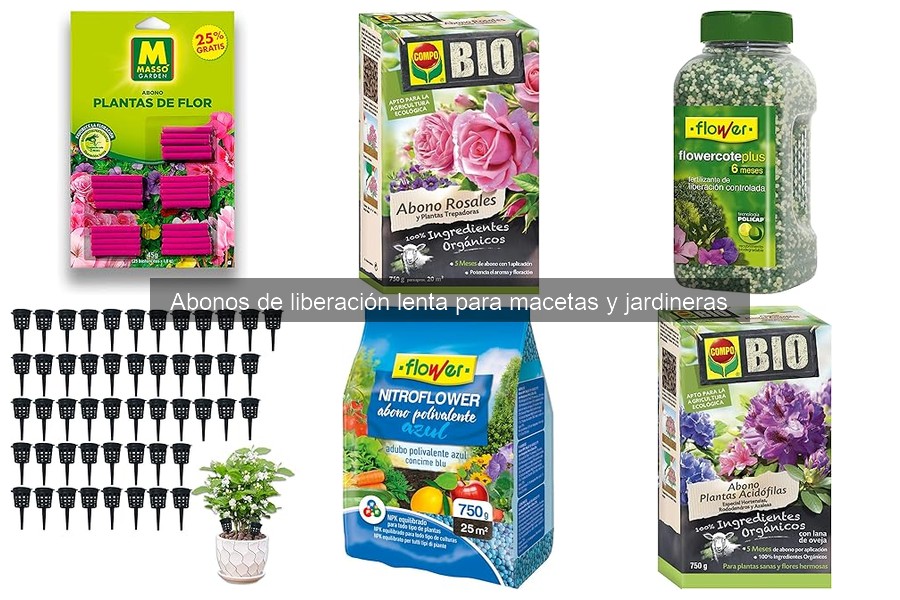 Ventajas de usar abonos de liberación lenta en jardineras