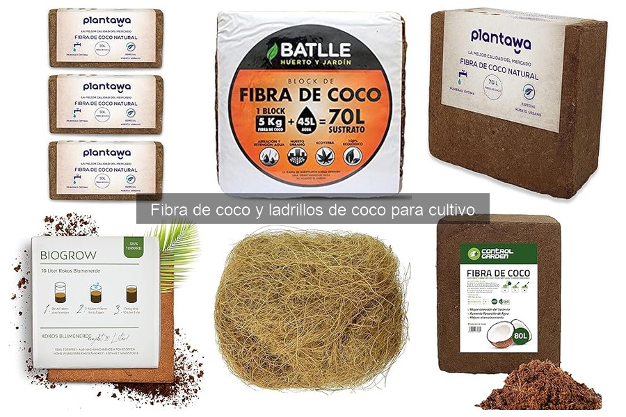 Ventajas y desventajas de la fibra de coco en el cultivo