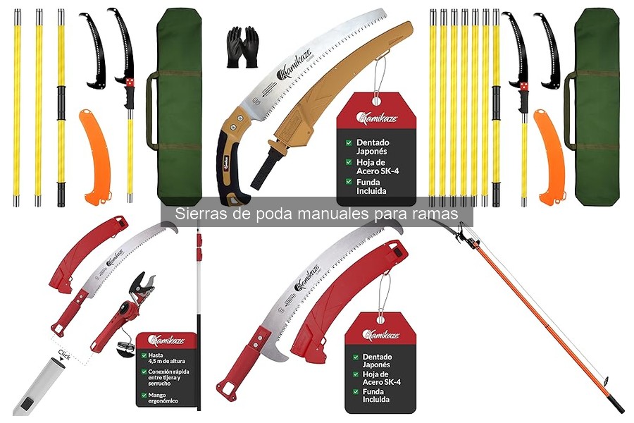 Ventajas y desventajas de las sierras de poda manuales